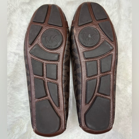 Michael Kors Flat Ballet Shoes Brown leather Gold
Hardware Comfy MK Logo Canvas - Picture 11 of 13